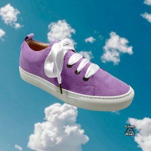 MANEBÍ Lavendar Suede Leather Sneakers 38